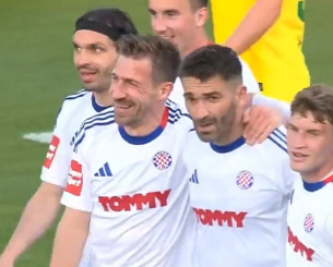 Ο Λιβάγια πέτυχε δύο γκολάρες και έγινε ο πρώτος σκόρερ στην ιστορία της Χάιντουκ