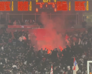 Σοβαρά επεισόδια στο Βελιγράδι πριν το Ερυθρός Αστέρας - Παρτίζαν (video)