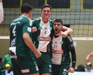 Πράσινος ο πρώτος τελικός της Volley League και 1-0 ο Παναθηναϊκός τον Ολυμπιακό