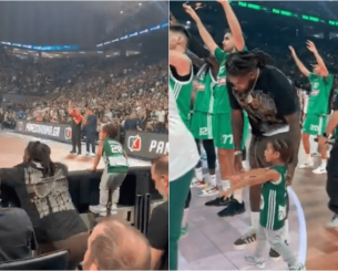 Ο γιος του Λεσόρ «τρελάθηκε» με τη νίκη του Παναθηναϊκού (video)