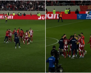 Ετσι ξεκίνησαν τα επεισόδια μετά το τέλος του ντέρμπι στο «Καραϊσκάκης»