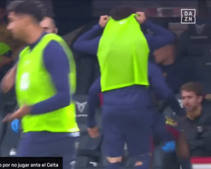 Ο Φατί τα πήρε και άρχισε να κλοτσάει τον πάγκο (video)