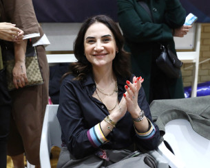 Η Σελέν Ερντέμ παρακολούθησε το παιχνίδι τίτλου του Παναθηναϊκού κόντρα στον ΖΑΟΝ