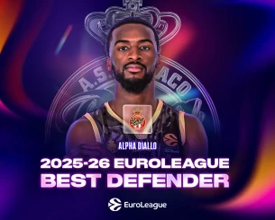 Ο Άλφα Ντιαλό κορυφαίος αμυντικός της EuroLeague