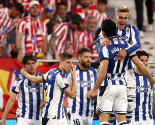 Απίθανη Σοσιεδάδ, έπιασε «στον ύπνο» την Ατλέτικο και προηγήθηκε στα 14 δευτερόλεπτα του τελικού (video)