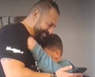 Συγκλονιστικό βίντεο: Πιτσιρικάς του ΟΦΗ ξεσπά σε κλάματα όταν ο πατέρας του ανακοινώνει ταξίδι στον τελικό