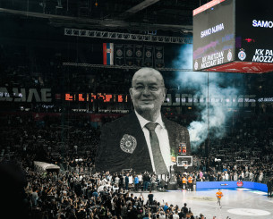 Συγκλονιστικό κορεό στη μνήμη του Ντούσκο Βουγιόσεβιτς πριν το Παρτίζαν - Ερυθρός Αστέρας (video)