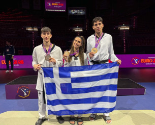 Σαρώνει η Εθνική στο Ευρωπαϊκό ταεκβοντό - Τρία χάλκινα μετάλλια τη δεύτερη μέρα