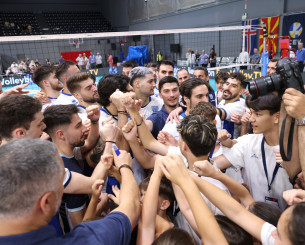 Νέα νίκη για την Εθνική βόλεϊ ανδρών απέναντι στην Βόρεια Μακεδονία στο κλειστό της Γλυφάδας
