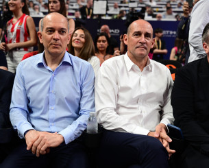Παρουσία Αγγελόπουλων η προπόνηση του Ολυμπιακού πριν από το Game 3