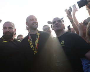 Η πρώτη δήλωση Σπανούλη μετά την υποδοχή του: «Αυτή είναι η αρχή του οράματος του Άρη»