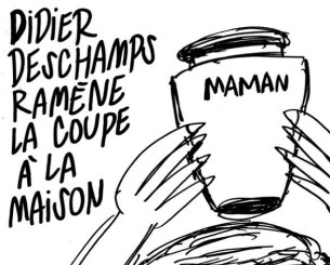 Οργή στη Γαλλία για το εξώφυλλο του Charlie Hebdo με τον Ντεσάν και τη στάχτη της μητέρας του (photo)