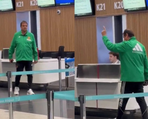 O Αταμάν άκουσε και... δίκαια συνθήματα: Φίλαθλοι τον αποθέωσαν στο αεροδρόμιο (video)