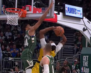 Με επιβλητικό Γιάννη και... ιπτάμενο Έντουαρντς το Top 10 του ΝΒΑ (video)