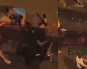 Παίκτες της Παρτιζάν «πρωταγωνιστές» σε βίαιο καυγά στη μέση του δρόμου (video)