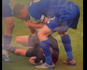 Επικός Βάρντι: Σφύριξε φάουλ σε κόντρα του διαιτητή με συμπαίκτη του! (video)