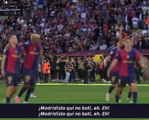 Χαμός με το υβριστικό σύνθημα των παικτών της Μπαρτσελόνα - «Οποιος δεν γ*** είναι Ρεάλ» (video)