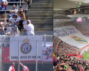 Μυθικό πικάρισμα: Οπαδοί της Ρεάλ ύψωσαν πανό που ταίριαξαν το σήμα της ομάδας τους με της Ίντερ!