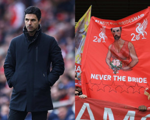 Οι οπαδοί της Λίβερπουλ έντυσαν... παράνυφο τον Αρτέτα - «Μια ζωή δεύτερος»