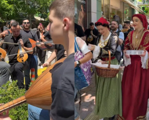 Κρητική μουσική και μαντινάδες από οπαδούς του ΟΦΗ στην Αθήνα (video)