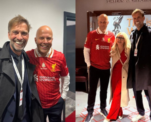 Ο Κλοπ φωτογραφήθηκε με τον Σλοτ μετά την φιέστα της Λίβερπουλ