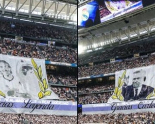 Πανό κι αποθέωση στο «αντίο» των Μόντριτς και Αντσελότι από τη Ρεάλ Μαδρίτης