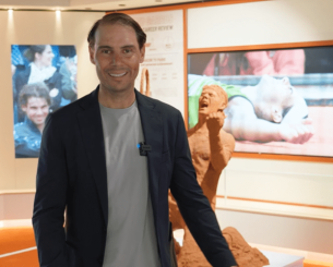 Ο Ναδάλ εγκαινίασε χώρο στο μουσείο του αποκλειστικά για το Roland Garros (video)