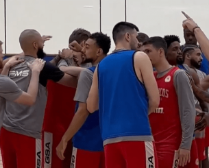 Πρώτη προπόνηση για τον Ολυμπιακό στο Άμπου Ντάμπι (video)