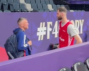 Πηγαδάκι Σάρας - Παπαγιάννη στην προπόνηση Μονακό και Φενέρ (video)