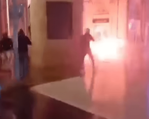 Επεισόδια με χούλιγκαν και οπαδούς της ΑΕΚ στα Σκόπια (video)