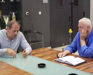 Συνάντηση Αγγελόπουλου-Σάκοτα στη Sunel Arena, έθεσαν το πλάνο της ΑΕΚ