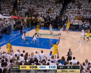 Η καλαθάρα του Χαλιμπάρτον που οδήγησε σε break τους Πέισερς στους τελικούς του ΝΒΑ (video)