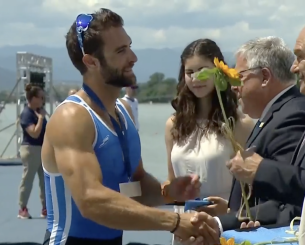 Δείτε την απονομή του αργυρού ευρωπαϊκού μεταλλίου στον Στέφανο Ντούσκο (video)