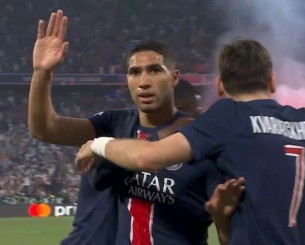 «Χάθηκε» η μπάλα και η Παρί άνοιξε το σκορ στον τελικό με τον Χακίμι (video)