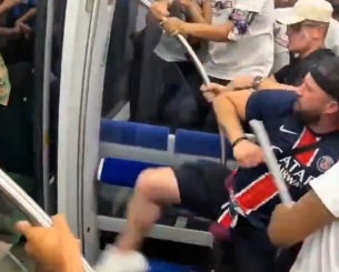 Άγριες συμπλοκές και χαμός στο μετρό του Μονάχου ανάμεσα σε οπαδούς Παρί και Ίντερ (video)