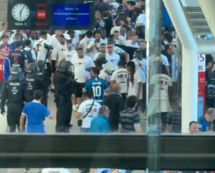 Συμπλοκές στο Μόναχο πριν τον τελικό: Πετροπόλεμος με τραυματίες μεταξύ οπαδών Ίντερ και Παρί (video)