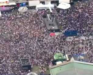 Πανδαιμόνιο από φίλους της Παρί και της Ίντερ έξω από την «Allianz Arena» (video)