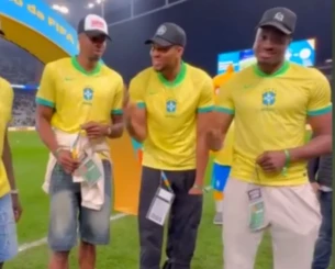 Με φανέλα της Βραζιλίας τα αδέρφια Αντετοκούνμπο είδαν από κοντά τη «Σελεσάο» (videos)