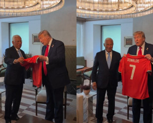 Ο Κριστιάνο έστειλε υπογεγραμμένη φανέλα στον Τραμπ με ένα ιδιαίτερο μήνυμα (video)