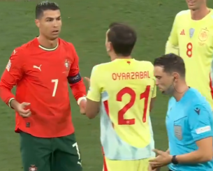 Η χειρονομία που κανείς δεν είδε στον πανηγυρισμό του Κριστιάνο εναντίον της Ισπανίας (video)