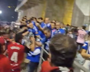 Οπαδοί της Οβιέδο έκαναν... πασίγιο σε αυτούς της Μιραντές (video)