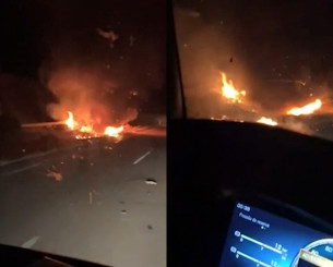 Οι ανατριχιαστικές εικόνες που κατέγραψε οδηγός, δευτερόλεπτα μετά το μοιραίο τροχαίο του Ντιόγκο Ζότα (video)