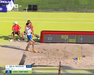 Η αντίδραση του Τεντόγλου στο μεγάλο άλμα - Έπιασε και πέταξε την άμμο (video)