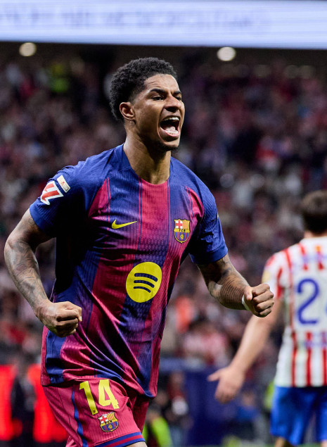 Ράσφορντ και Λεβαντόφσκι έκαναν τη δουλειά για την Μπαρτσελόνα κόντρα στην Ατλέτικο των δέκα παικτών