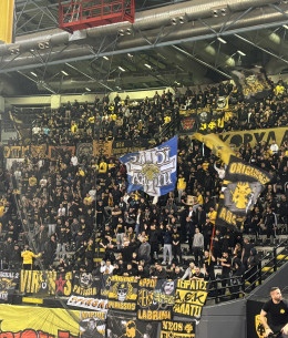 Δυναμική παρουσία του κόσμου της ΑΕΚ: Πάνω από 7.000 στη Sunel Arena (video)