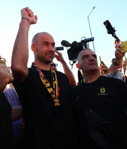 Η πρώτη φωτογραφία του Σπανούλη με το κασκόλ του Άρη
