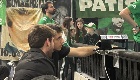 Ο Παντελίδης στη Γλυφάδα για τον τελικό του Παναθηναϊκού (video)