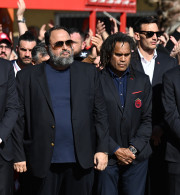 Ο ποδοσφαιρικός Ολυμπιακός στο μνημόσυνο για τα θύματα της Θύρας 7 (pics)