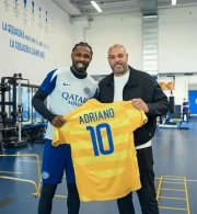 Ιστορική στιγμή: Ο «Αυτοκράτορας» Αντριάνο επέστρεψε στο προπονητικό κέντρο της Ίντερ