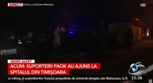 Διακόσιοι φίλαθλοι του ΠΑΟΚ στο πλευρό των τραυματιών στην Τιμισοάρα (video)